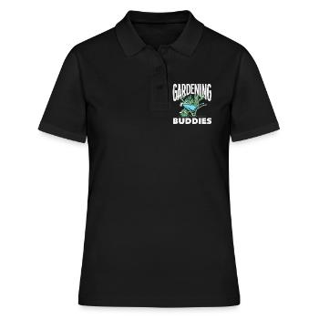 Gardening Buddies Plant Lovers Garden - Women's Polo Shirt - black - Front - Ailine (174cm)