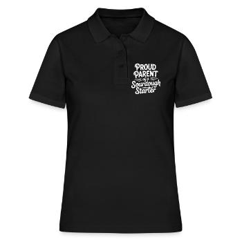 Stolzer Elternteil eines Sauerteigstarters - Frauen Polo Shirt - Schwarz - Vorne - Ailine (174cm)