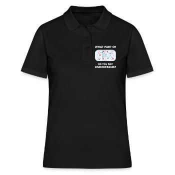 Welcher Teil von Don't You Understand Hockey Funny Gift - Frauen Polo Shirt - Schwarz - Vorne - Ailine (174cm)