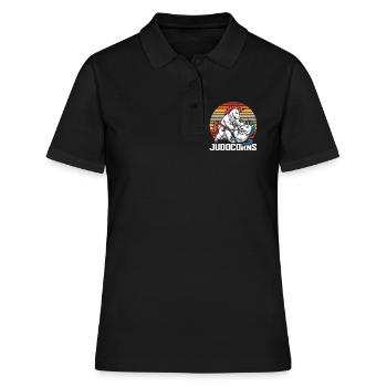 Judocorns Unicorns Judo Arts Martiaux Rétro - Polo Femme - noir - Devant - Ailine (174cm)