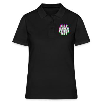 kauen keiner isst club techno mdma geschenk edm - Frauen Polo Shirt - Schwarz - Vorne - Ailine (174cm)