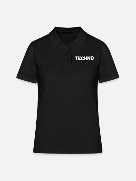 Techno - Polo Femme - noir