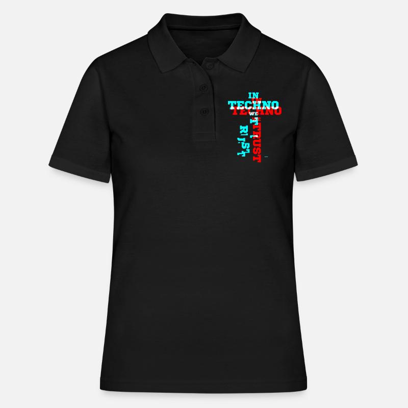 Techno - Polo Femme - noir