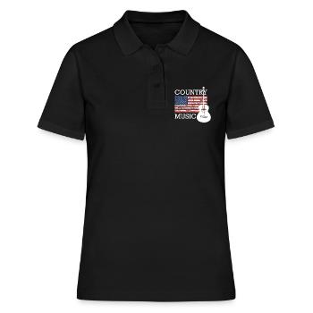 Musique country - Polo Femme - noir - Devant - Ailine (174cm)