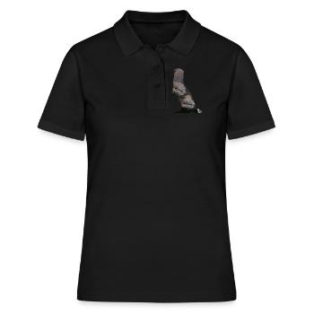 otter Otter Otter Otter Fischotter Fischotter - Frauen Polo Shirt - Schwarz - Vorne - Ailine (174cm)