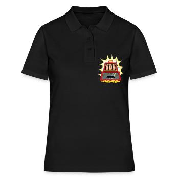 Slot Machine Slot Casino Gambling Gift - Polo Femme - noir - Devant - Ailine (174cm)