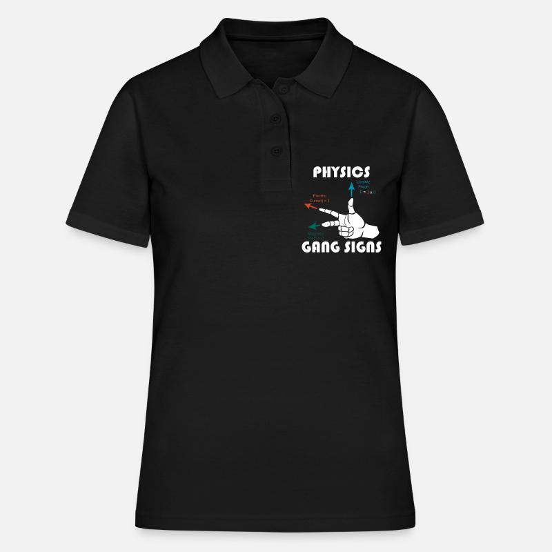 Règle de main droite Physics Math Teacher Math - Polo Femme - noir
