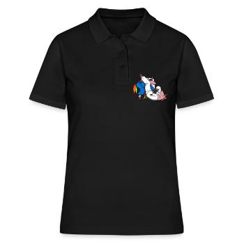 Arts martiaux Jiu-Jitsu MMA Mixed Martial Arts - Polo Femme - noir - Devant - Ailine (174cm)