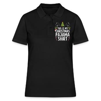 Pyjama de Noël Pyjama Chemise de nuit - Polo Femme - noir - Devant - Ailine (174cm)