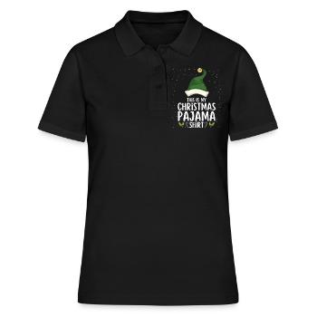 Pyjama de Noël Pyjama Chemise de nuit - Polo Femme - noir - Devant - Ailine (174cm)