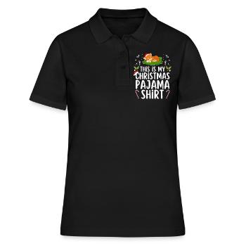 Pyjama de Noël Pyjama Chemise de nuit - Polo Femme - noir - Devant - Ailine (174cm)