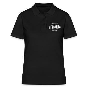 Because I'm Virginia That's Why Personalized Name - Women's Polo Shirt - black - Front - Ailine (174cm)
