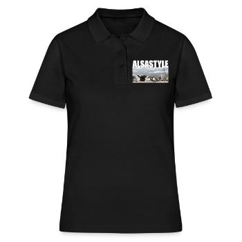 Alsastyle - Frauen Polo Shirt - Schwarz - Vorne - Ailine (174cm)