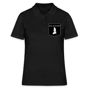 Yes Daddy Sub DDLG Gift CGL Little Girl - Women's Polo Shirt - black - Front - Ailine (174cm)