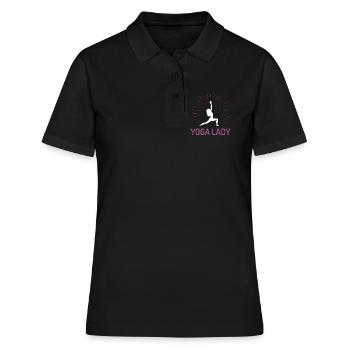 Fille de yoga - Polo Femme - noir - Devant - Ailine (174cm)