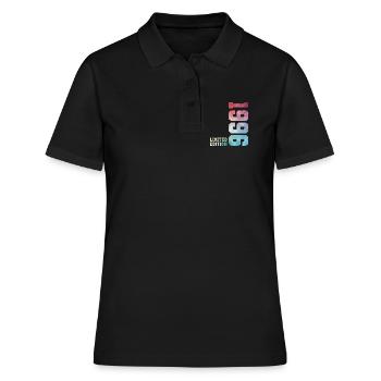 30. Geburtstag Limited Edition 1996 Jahrgang 1996 - Frauen Polo Shirt - Schwarz - Vorne - Ailine (174cm)