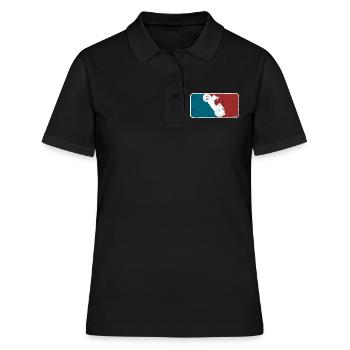 Logo de conception de baseball Simson Schwalbe - Polo Femme - noir - Devant - Ailine (174cm)