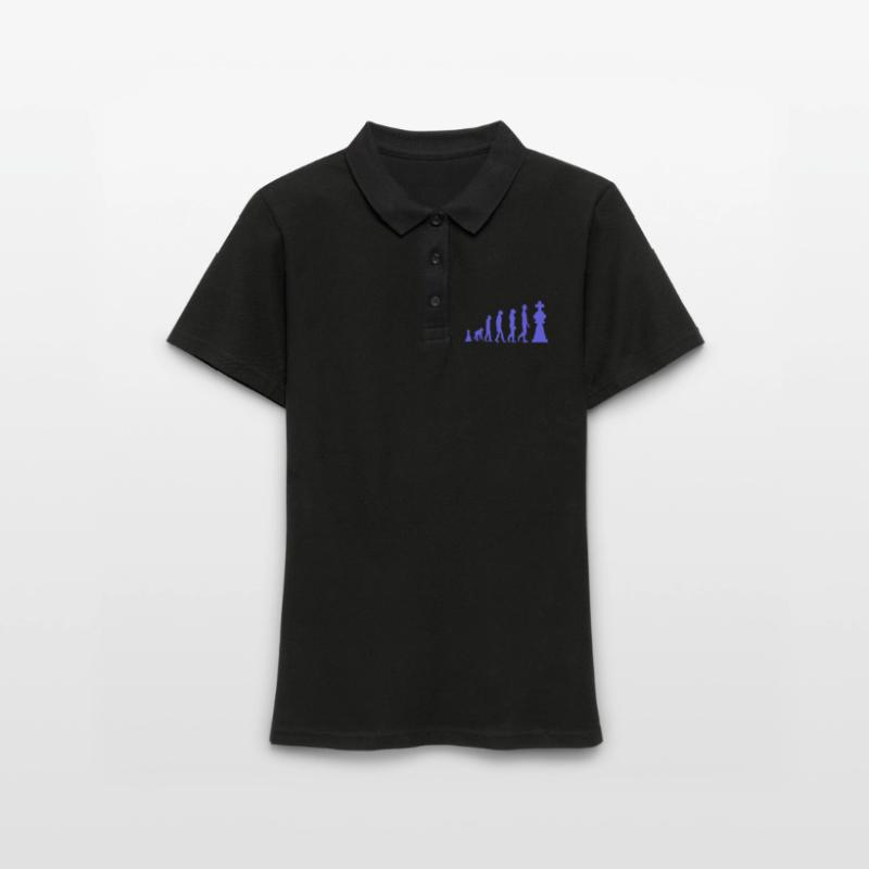 Chess Evolution Chess Funny Women's Polo Shirt