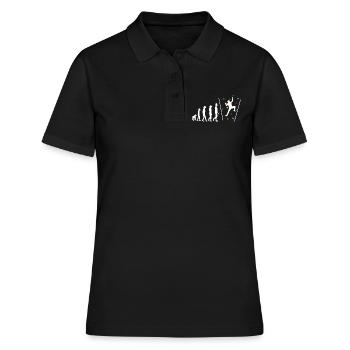 Bouldering Bouldern Evelution - Polo Femme - noir - Devant - Ailine (174cm)
