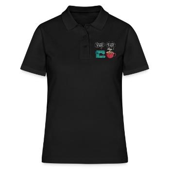 Coudre du café - Polo Femme - noir - Devant - Ailine (174cm)