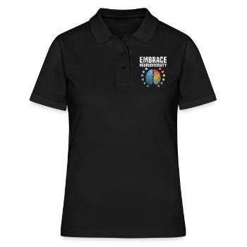 ADHS - Frauen Polo Shirt - Schwarz - Vorne - Ailine (174cm)