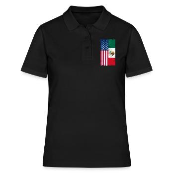 Cadeau de la nation mexicaine mexicaine - Polo Femme - noir - Devant - Ailine (174cm)
