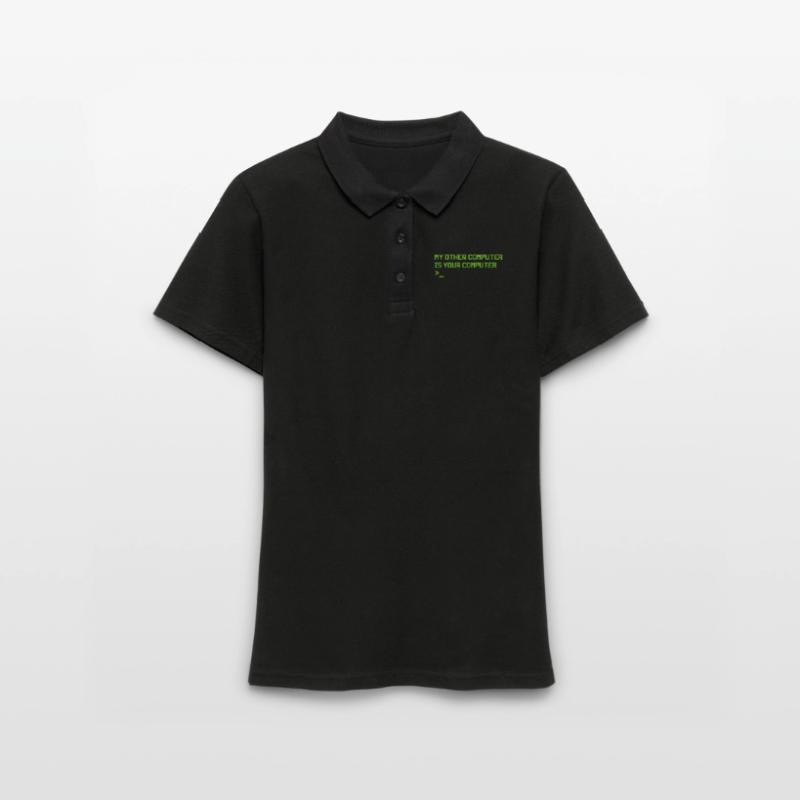 Hacker Coder Computer Hacking Gift Women's Polo Shirt