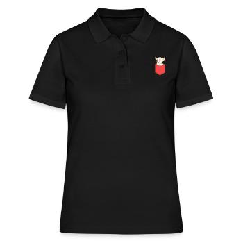 Chihuahua Hund Hundeschule Hundehalter Geschenk - Frauen Polo Shirt - Schwarz - Vorne - Ailine (174cm)