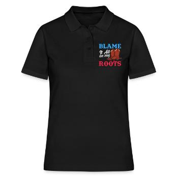 Cadeau de musique country country music - Polo Femme - noir - Devant - Ailine (174cm)