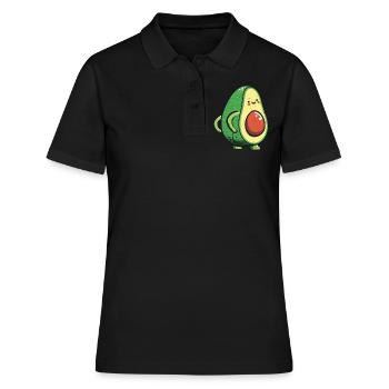 Avocado - Frauen Polo Shirt - Schwarz - Vorne - Ailine (174cm)