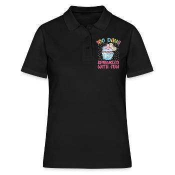 Cupcake - Frauen Polo Shirt - Schwarz - Vorne - Ailine (174cm)