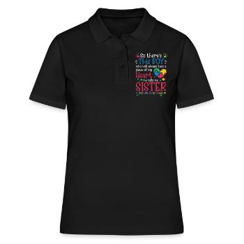 Autismus - Frauen Polo Shirt - Schwarz - Vorne - Ailine (174cm)