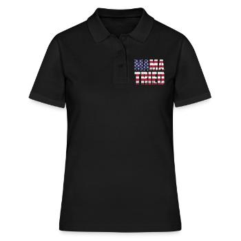 Cadeau de musique country country music - Polo Femme - noir - Devant - Ailine (174cm)
