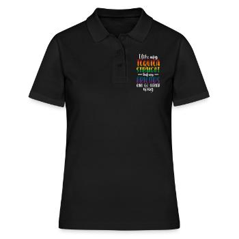 Tequila - Frauen Polo Shirt - Schwarz - Vorne - Ailine (174cm)