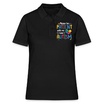 Autism - Women's Polo Shirt - black - Front - Ailine (174cm)