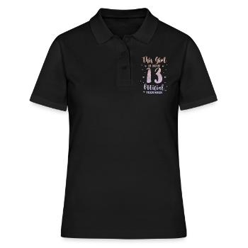 Adolescent - Polo Femme - noir - Devant - Ailine (174cm)