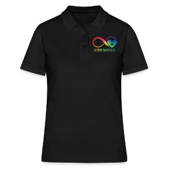 Autism - Women's Polo Shirt - black - Front - Ailine (174cm)