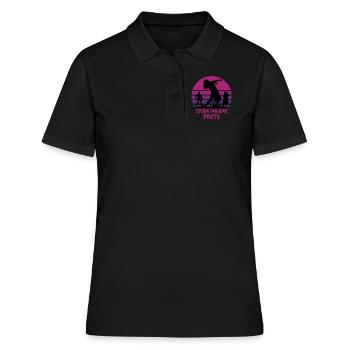 Spuk-Party - Frauen Polo Shirt - Schwarz - Vorne - Ailine (174cm)