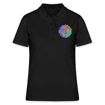splish splash - Frauen Polo Shirt - Schwarz - Vorne - Ailine (174cm)