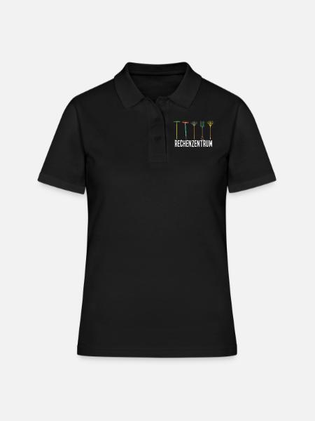 Rechenzentrum Gartenarbeit Landschftsgärtner - Frauen Polo Shirt - Schwarz