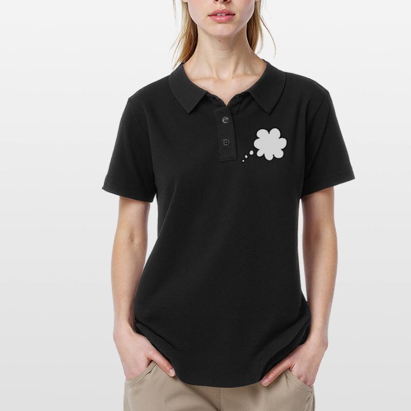 Bulle de pensée bulle de pensée thought bubble Polo Femme