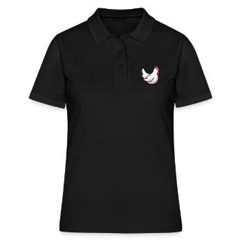 chicken - Women's Polo Shirt - black - Front - Ailine (174cm)