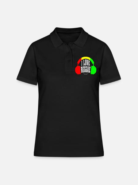 Reggae-Musik - Frauen Polo Shirt - Schwarz