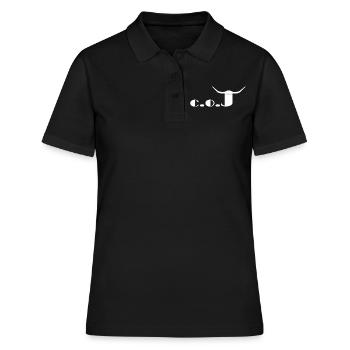 Joe - Frauen Polo Shirt - Schwarz - Vorne - Ailine (174cm)