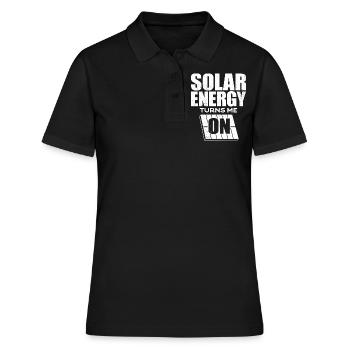 Énergie solaire, Énergie renouvelable - Polo Femme - noir - Devant - Ailine (174cm)