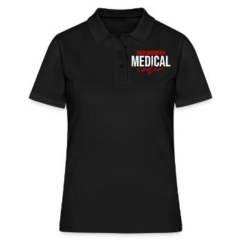 Medizinischer Kodierer Medizinischer Programmierer - Frauen Polo Shirt - Schwarz - Vorne - Ailine (174cm)