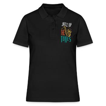 Jazz Music - Jazz Musicians - Women's Polo Shirt - black - Front - Ailine (174cm)