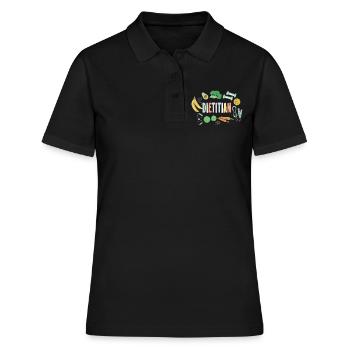Excellent design de nutritionniste - Polo Femme - noir - Devant - Ailine (174cm)