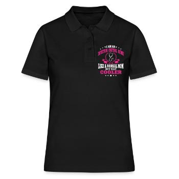 Drôle d’infirmière hygiénisteMaman - Polo Femme - noir - Devant - Ailine (174cm)