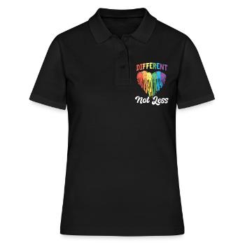 T-shirt de sensibilisation à l’autisme - Polo Femme - noir - Devant - Ailine (174cm)